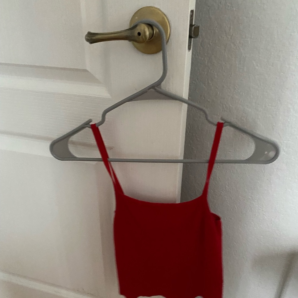 brandy melville red tank